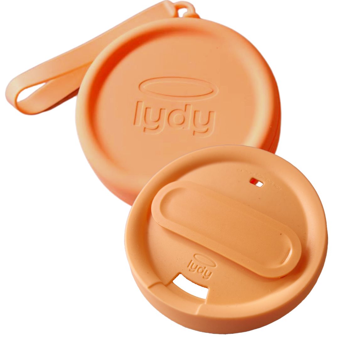 Reusable Lid - Limited Edition Flowers- Peach